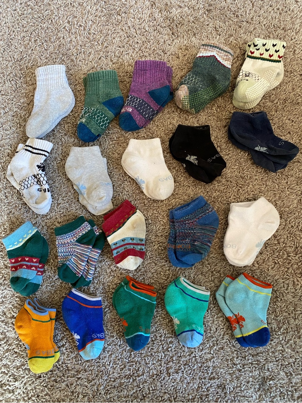 Bombas Toddler Socks Bundle – 20 Pairs